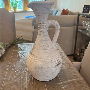 Rustic White Vase